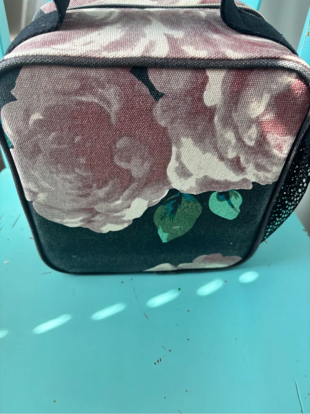 Pottery Barn Teen Backpack & Lunch Bag Set in Black and Dusty Rose
